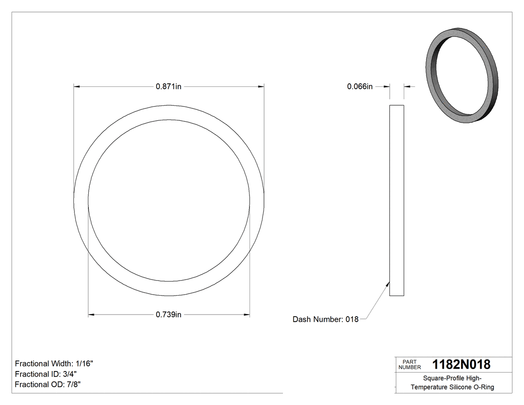 Technical drawing - 1182N018